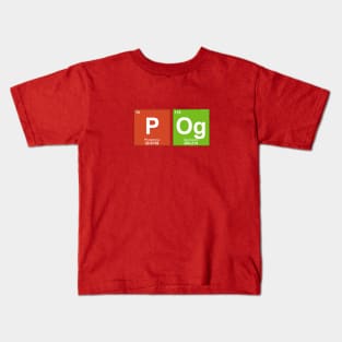 POG - Gamer Emote Meme - Periodic Table Design Kids T-Shirt